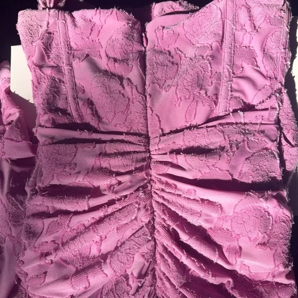 House of CB Cesca Rose Pink Floral Corset Maxi Dress Prom Wedding Guest XS/S
